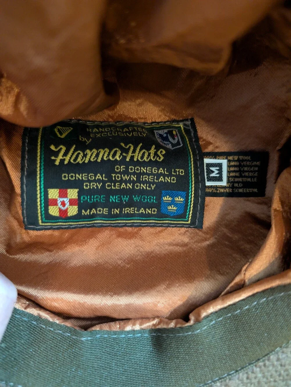 🍀Hanna Hats of Donegal Patchwork Flat Cap Child’s size M